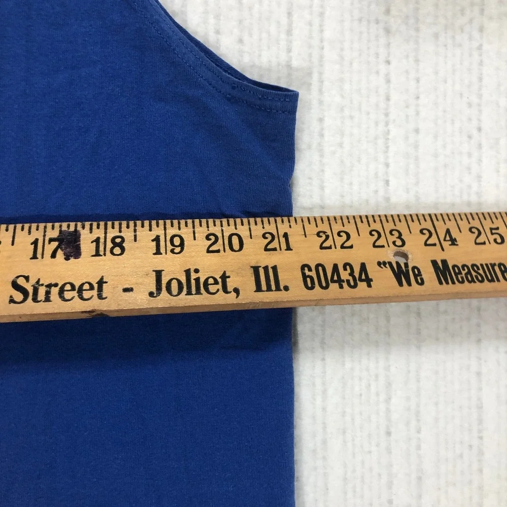 Nike Swim Mens Blue Sleeveless Graphic T-Shirt Muscle Tee Size Large Swoosh‎